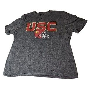 USC University College Football League Graphic T-Shirt Mens Size Large DARK GRAY
